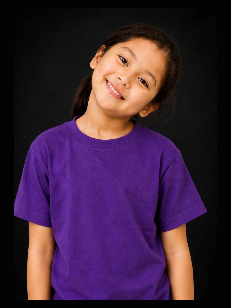 Kinder-T-Shirt Lila