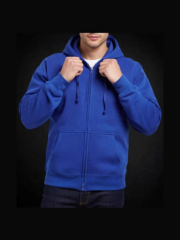 Zip-Hoodie Königsblau