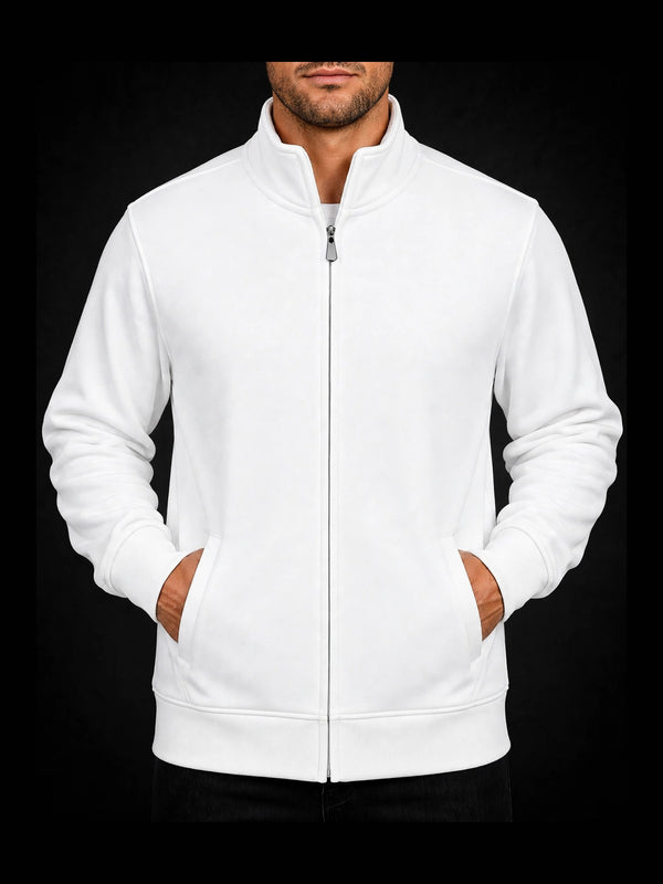 Sweatjacke Weiß