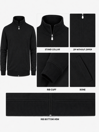 Sweatjacke Schwarz