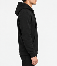 Zip-Hoodie Schwarz