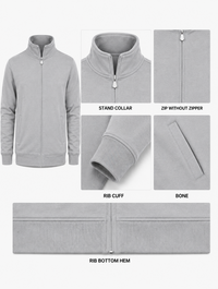 Sweatjacke Grau