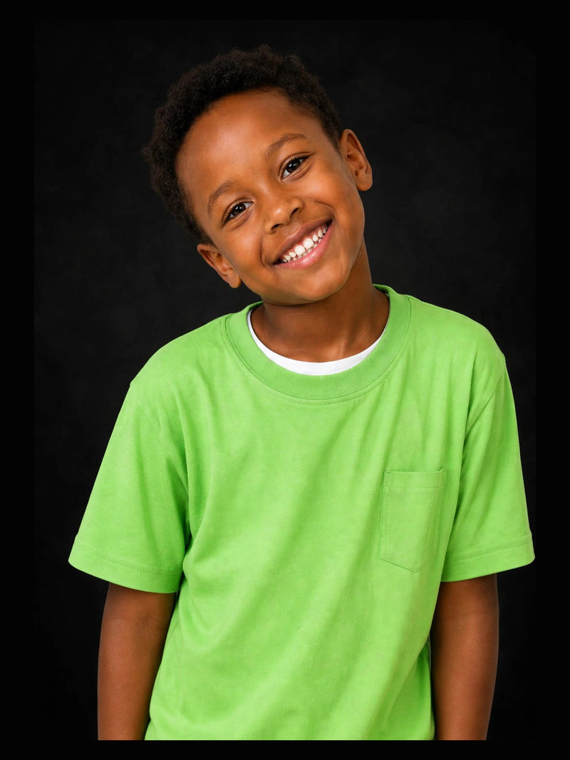 Kinder-T-Shirt Limette