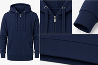 Zip-Hoodie Navy
