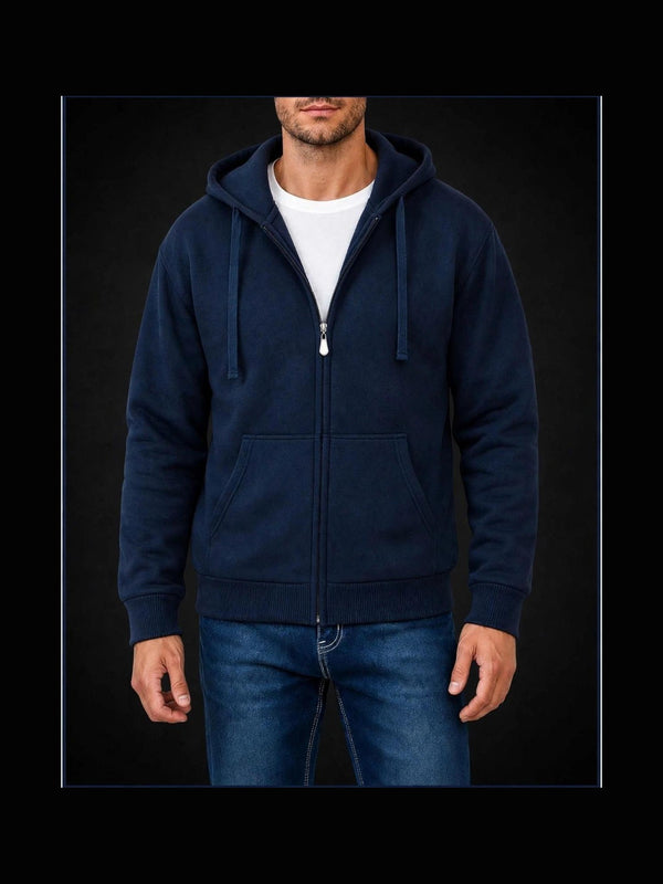 Zip-Hoodie Navy