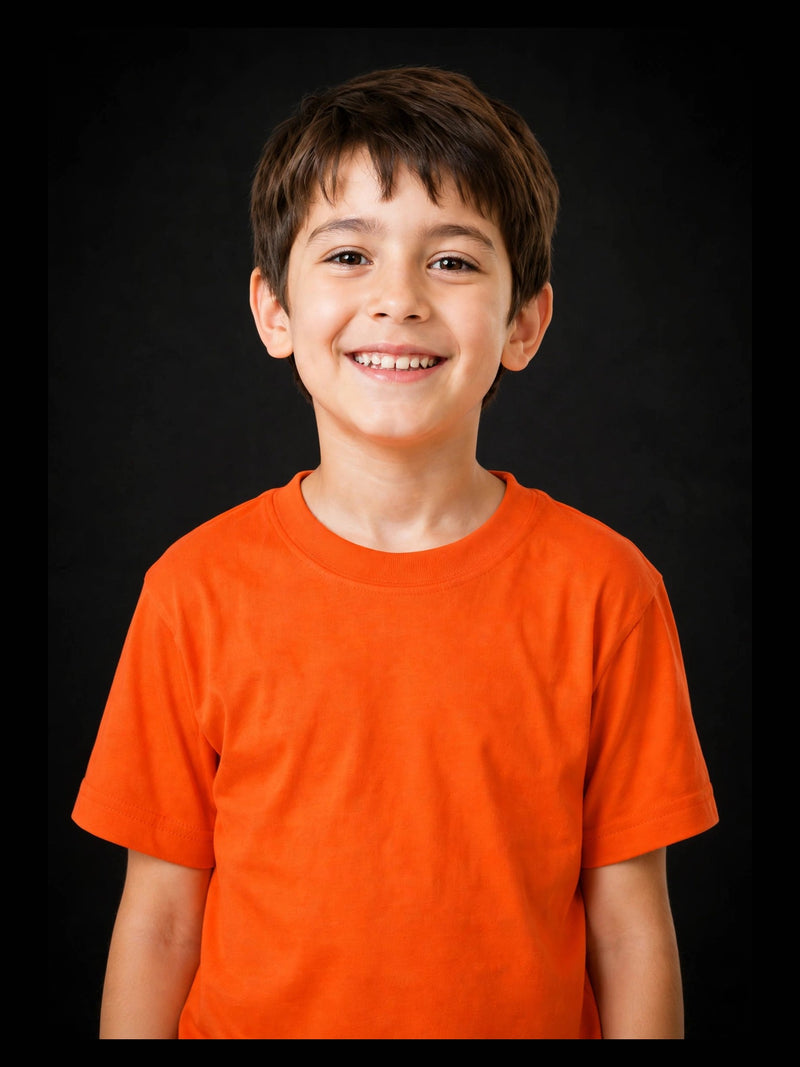 Kinder-T-Shirt Orange