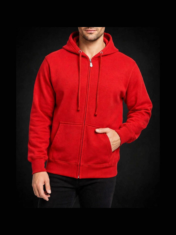 Zip-Hoodie Rot