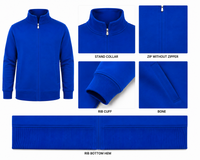 Sweatjacke Königsblau