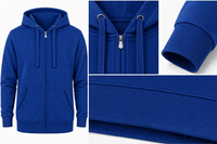 Zip-Hoodie Königsblau