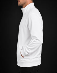 Sweatjacke Weiß