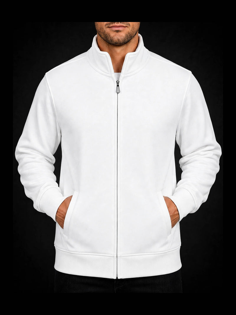 Sweatjacke Weiß