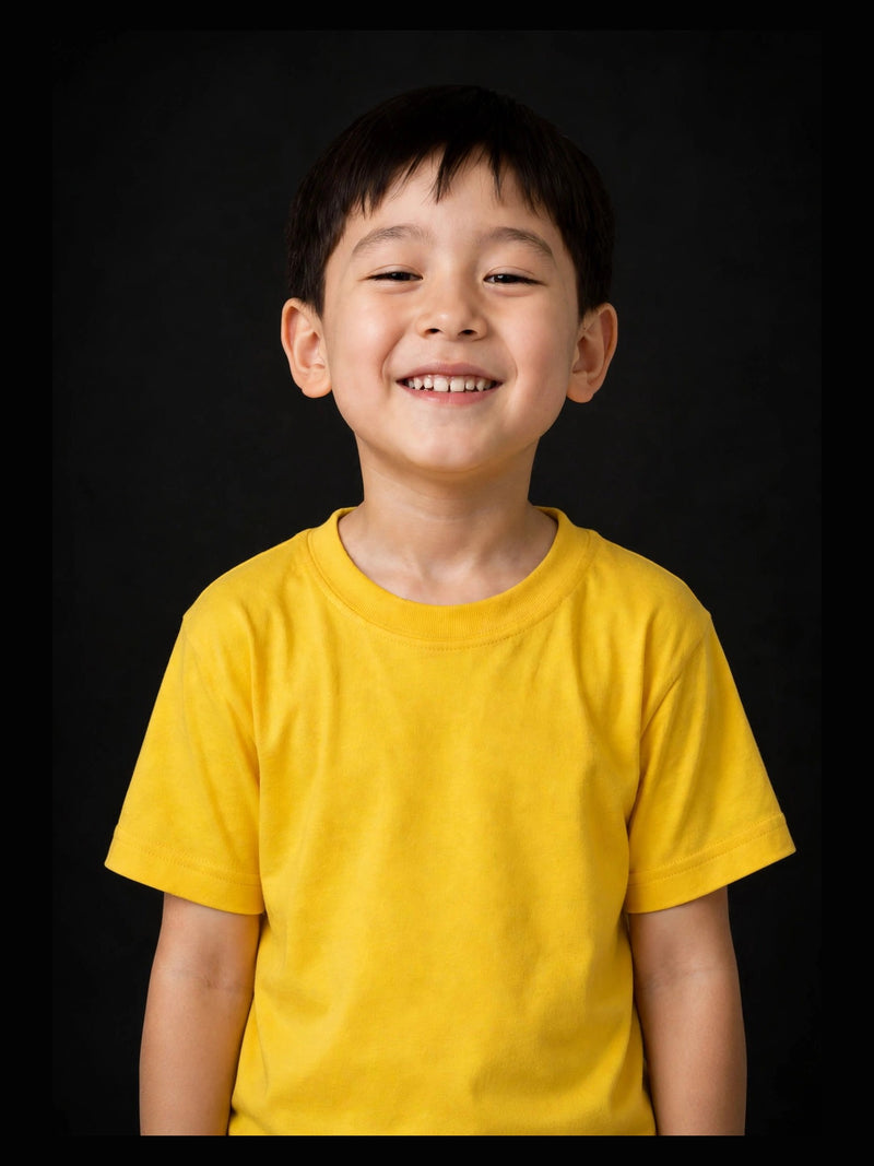 Kinder-T-Shirt Gelb